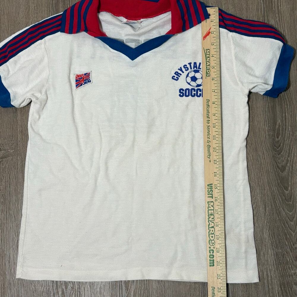 Vintage Soccer Jersey Crystal Lake Jeffery #4 Retro USA Made Tee - Picture 8 of 9